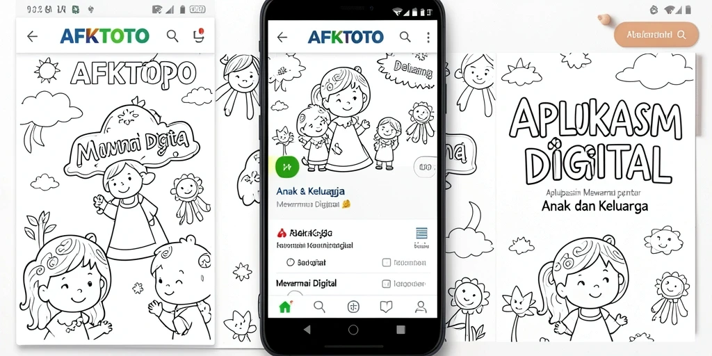 Tampilan antarmuka AFKTOTO dengan berbagai pilihan gambar mewarnai.