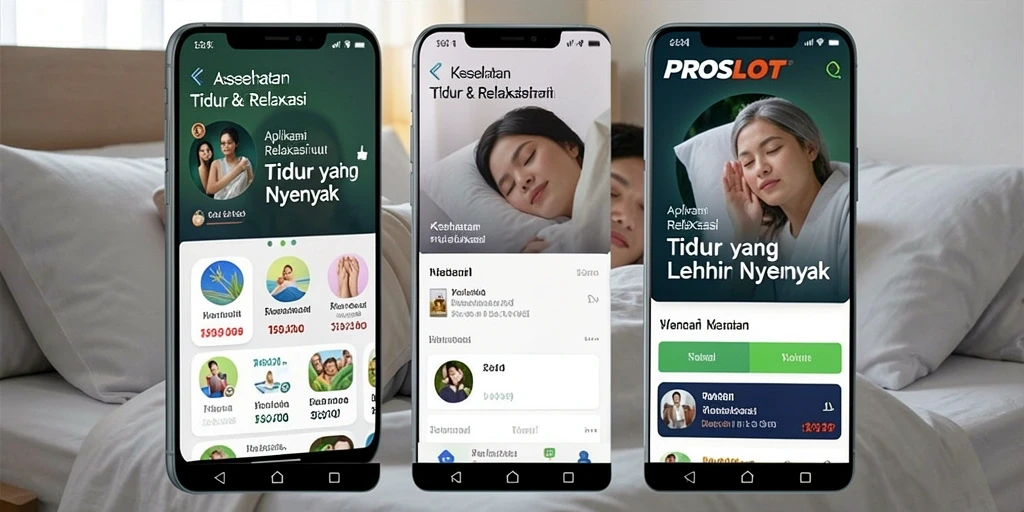 Antarmuka PROSLOT yang menenangkan untuk tidur dan relaksasi.