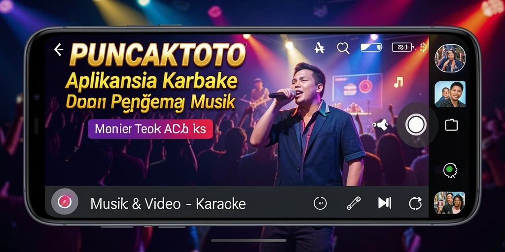 Tampilan antarmuka PUNCAKTOTO yang menarik untuk karaoke.