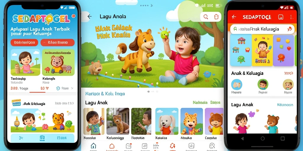Tampilan antarmuka SEDAPTOGEL yang ceria dan interaktif.