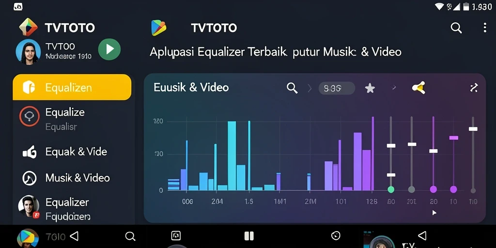 Antarmuka pengguna <strong>TVTOTO</strong> yang menarik dan fungsional.