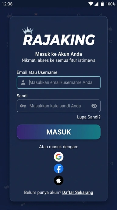 Panduan Masuk Akun Rajaking Untuk Pengguna Android